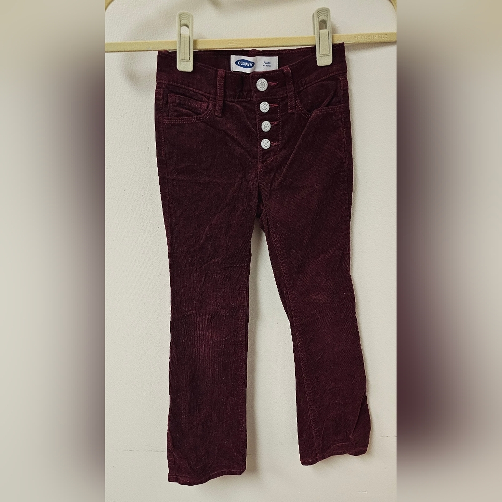 Old Navy Kids Maroon Corduroy Jeans